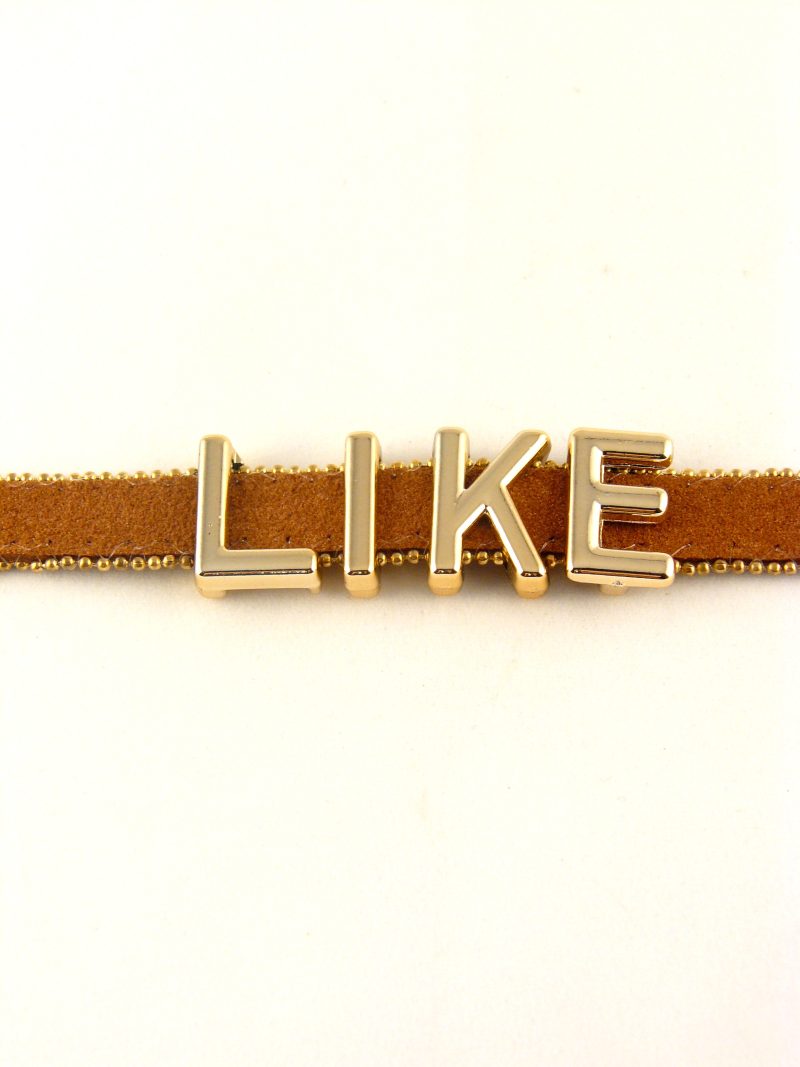 Ruda apyrankė "LIKE"