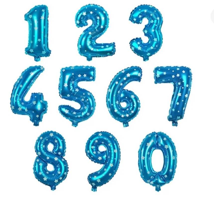 Foliniai balionai skaičiai (81 cm)