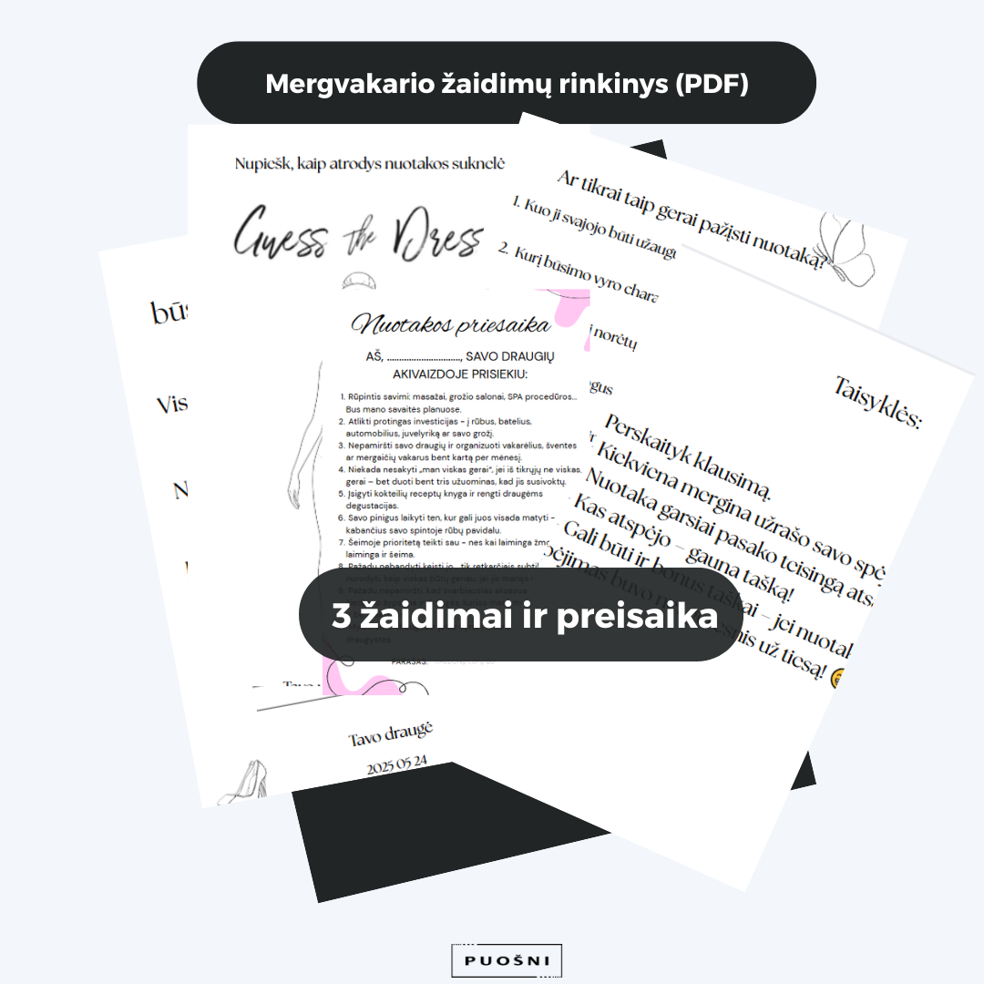 Mergvakario žaidimai ir priesaika