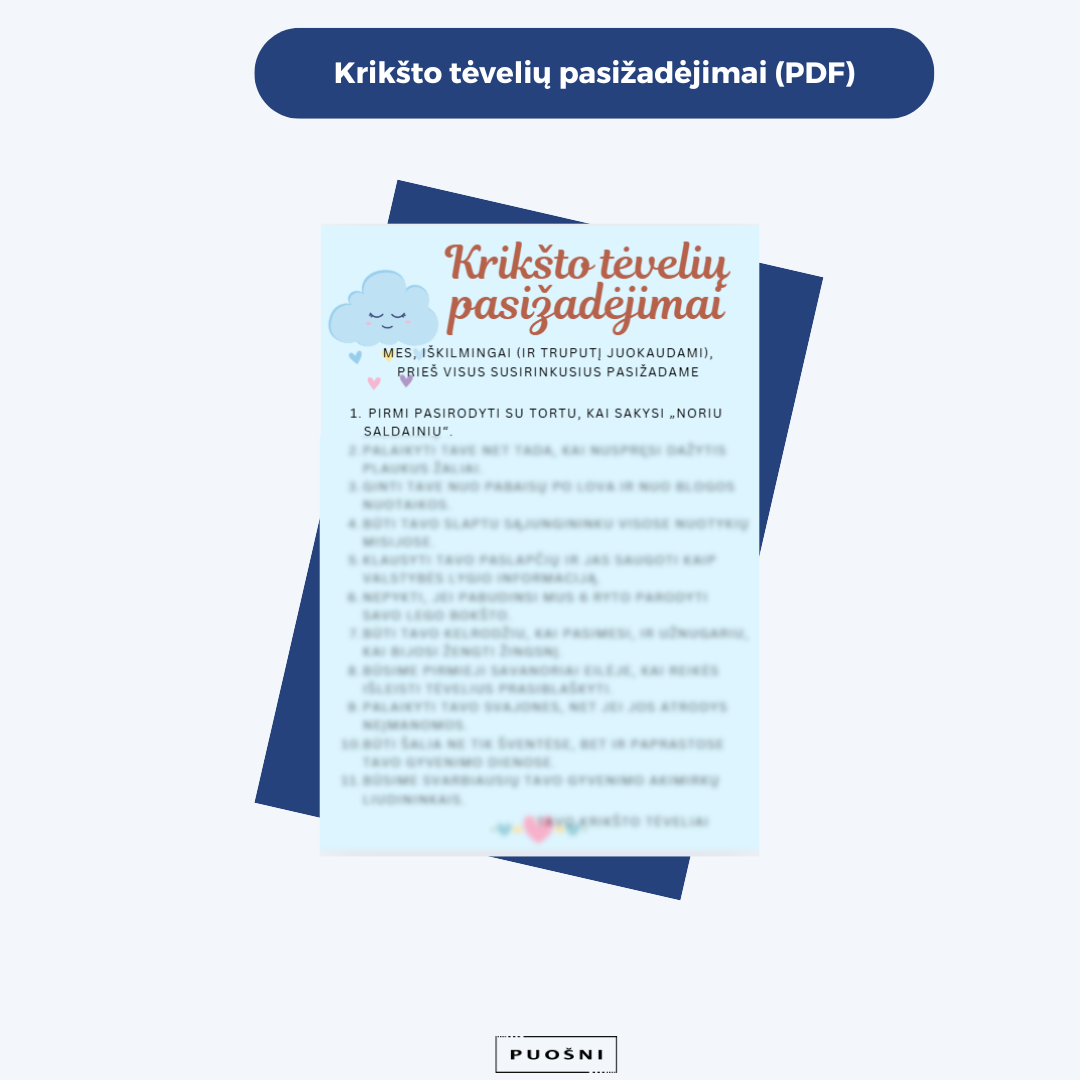 Pasižadėjimai krikštynoms (PDF)